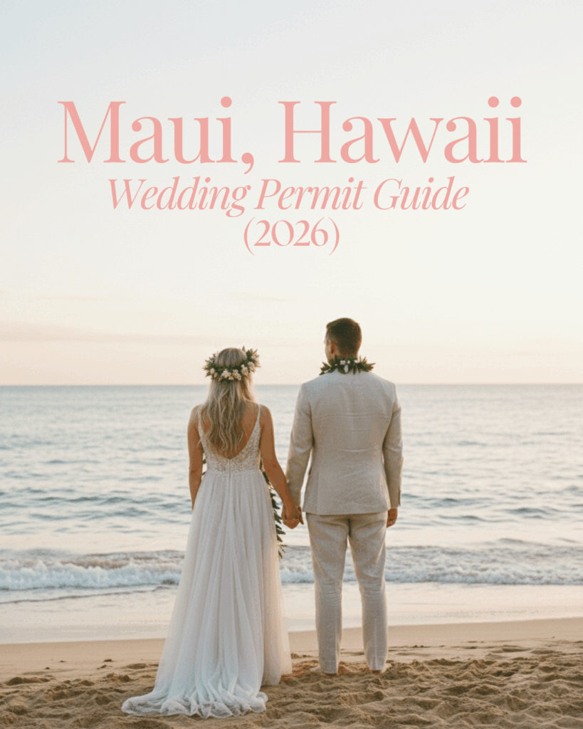 How to get a wedding permit for Maui Hawaii