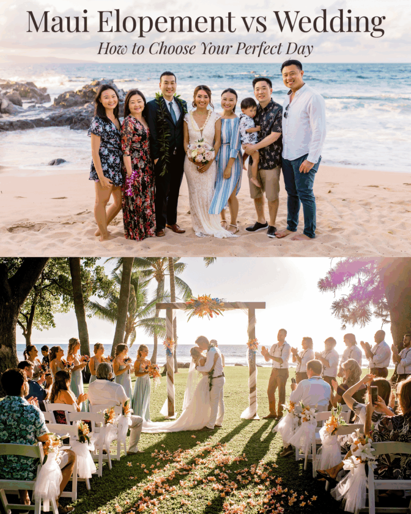 Maui Elopement vs Wedding - How to choose your perfect day cover