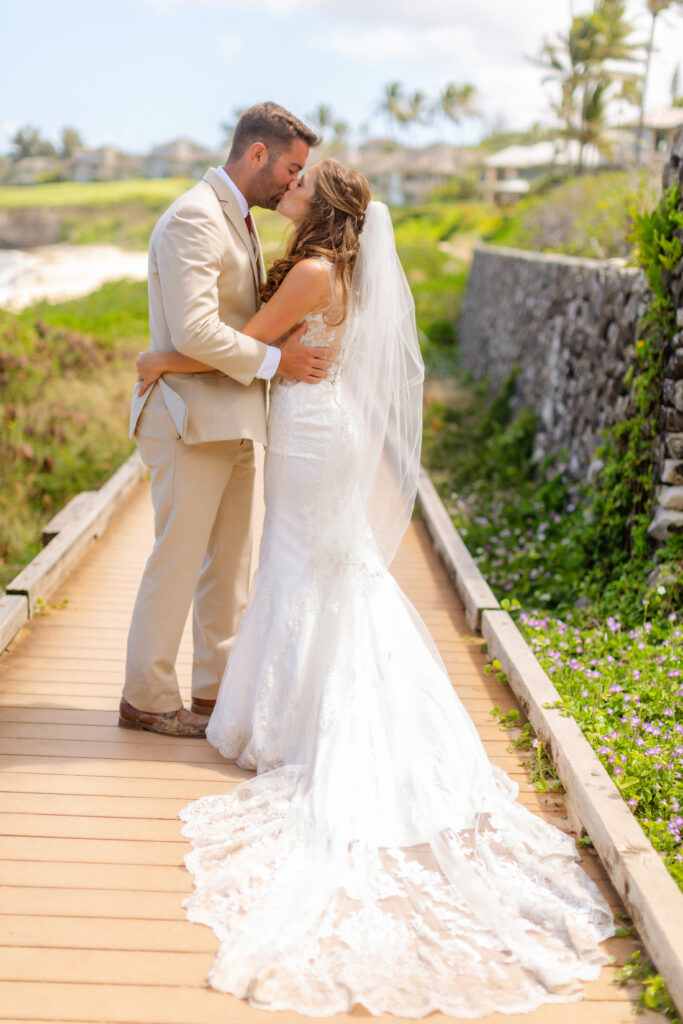 Sunrise kiss on the cliffs at Ironwoods Beach Kapalua