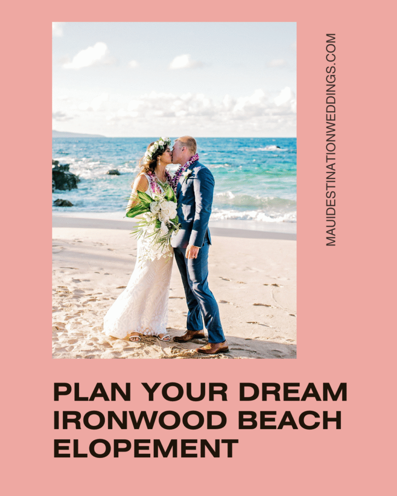 Plan your dream Ironwood beach Kapalua elopement